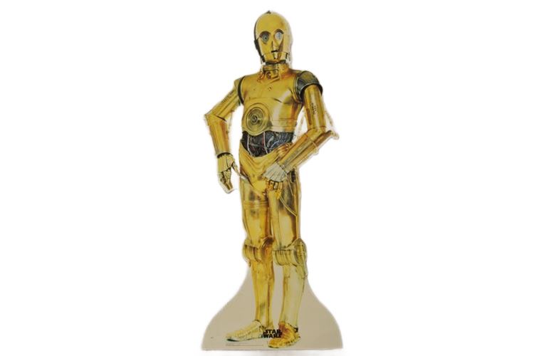 Star Wars COPD C-3PO life Size Cutout 1993
