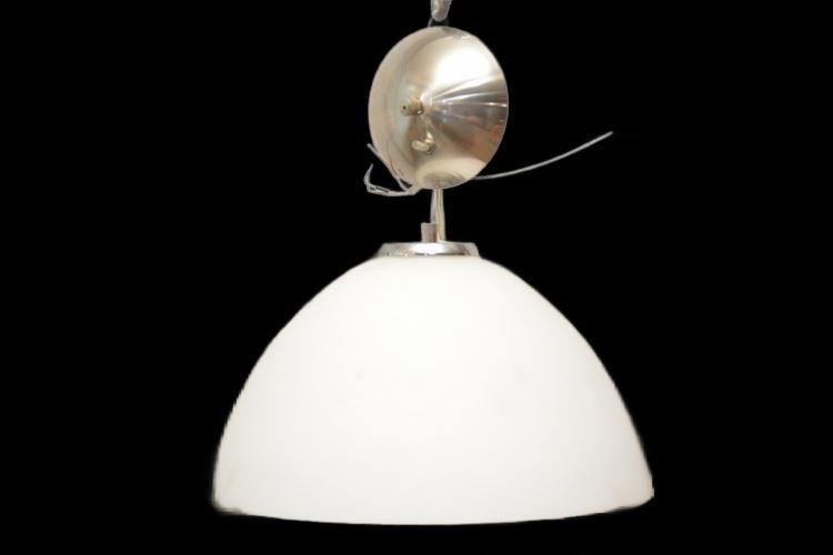 Contemporary Pendant Light With Glass Shade