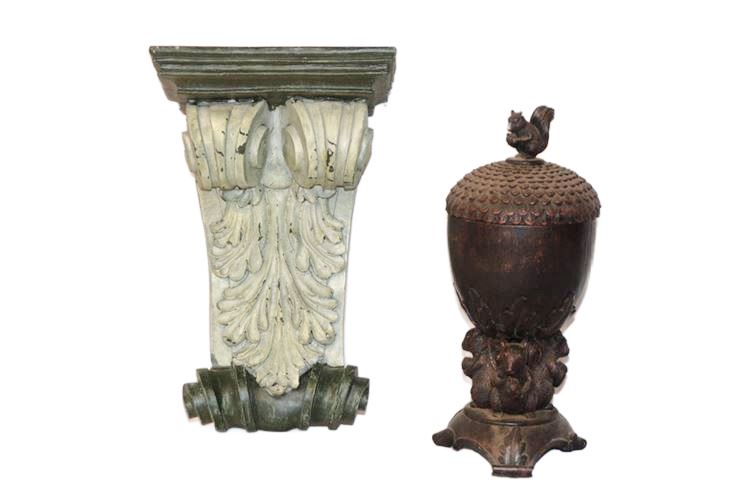 Composite Wall Bracket and Decorative Urn
