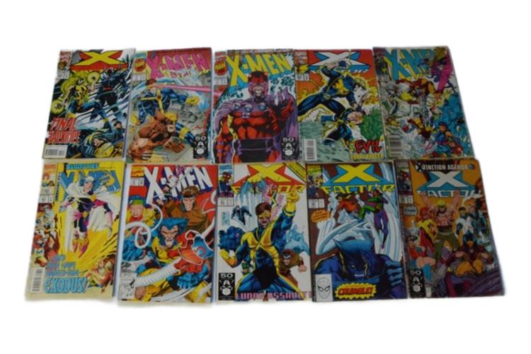 Group X Men and X Factor Comic Books