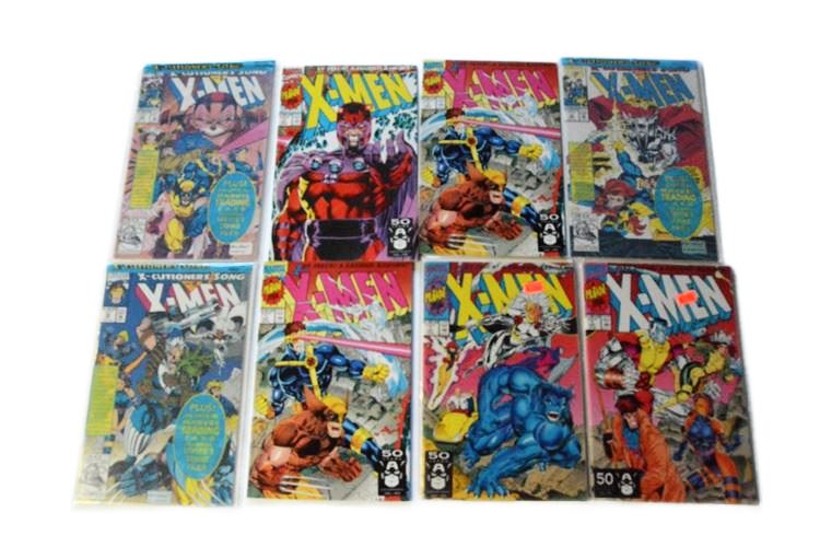 Eight (8) Vintage X-Men Comic Books