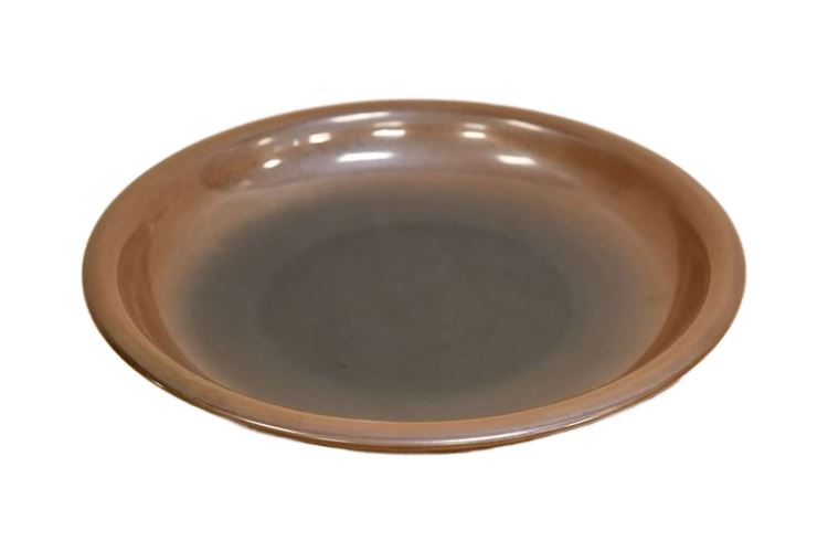 Large Ceramic Brown Glazed Dish