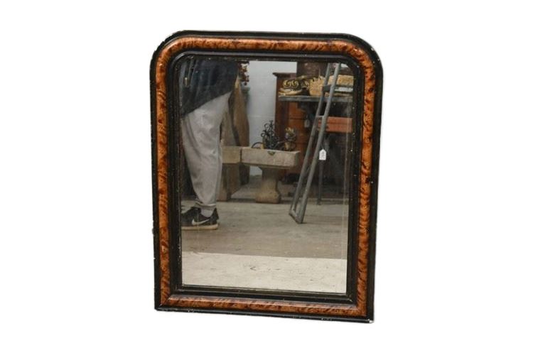 Antique French Louis Philippe Faux Painted Mirror