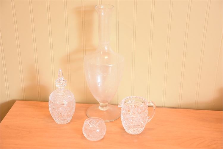 Group Vintage Glass Objects