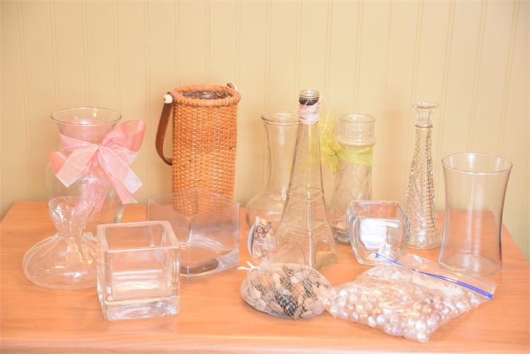 Group Glass Table Top Objects