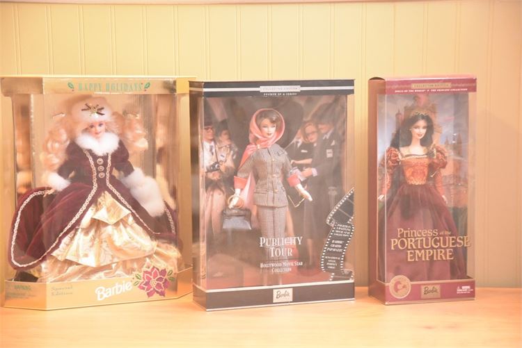 Three (3) Barbie Doll In Original Packaging
