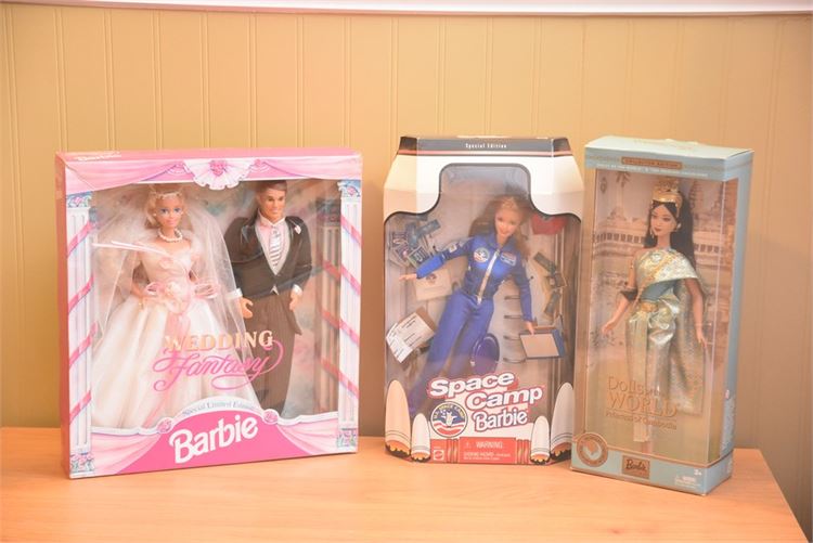 Three (3) Barbie Doll In Original Packaging