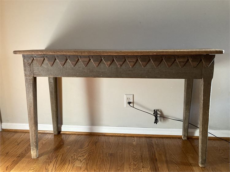Antique Console Table With Carved Details