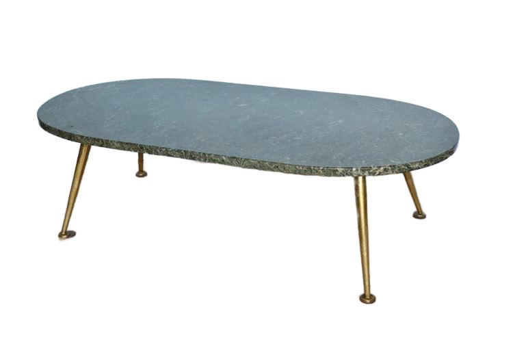 Brass And Marble Mid Century Modern Coffee Table