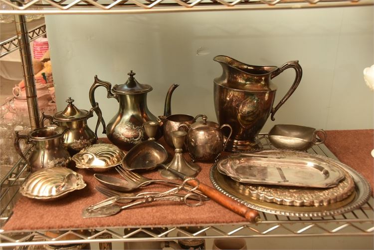 Group Vintage Silver plated Objects