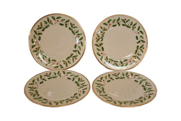 Four (4) Lenox "Holiday" Pattern