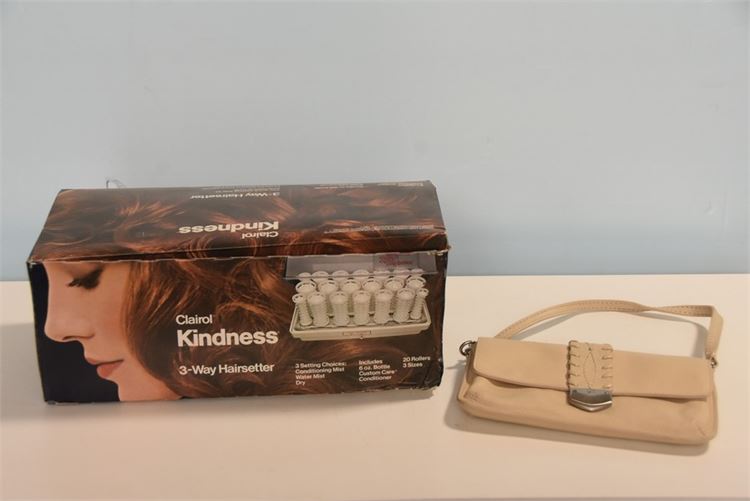 Clairol Kindness 3 Way Hairsetter Vintage Hot Rollers Curlers Set
