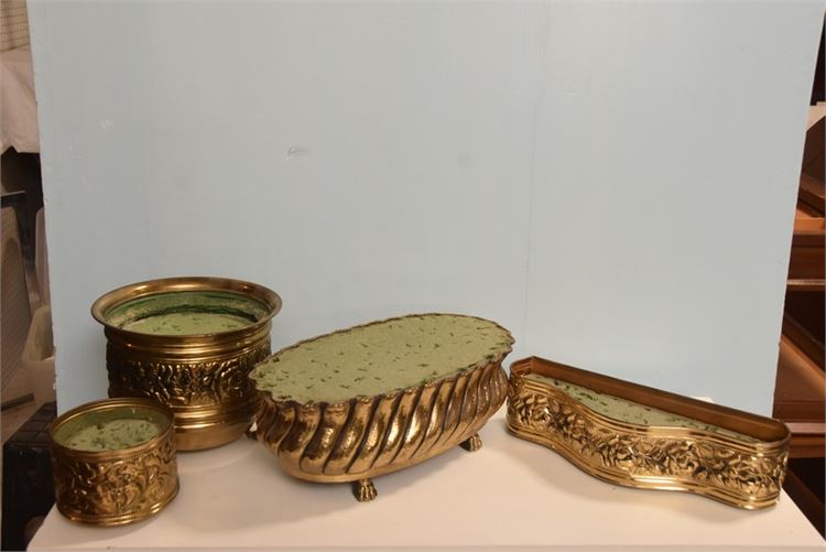 Group Brass Planters