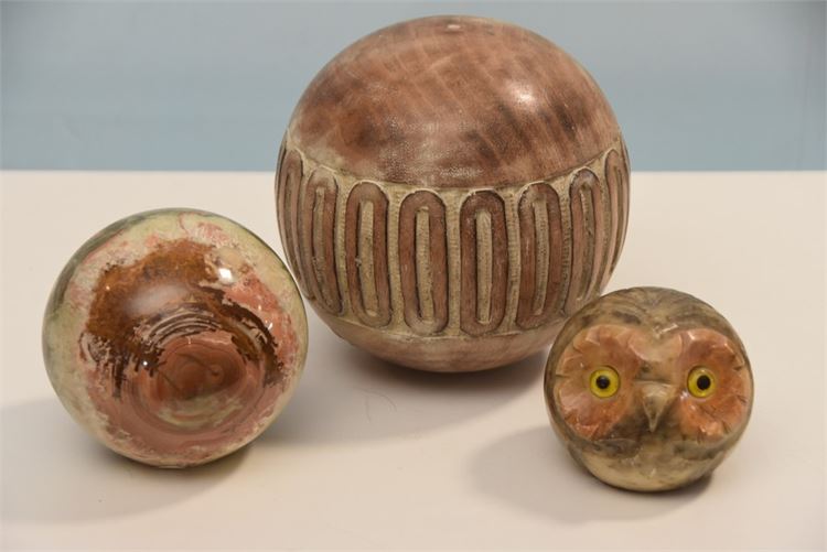 Three (3) Decorative Spheres