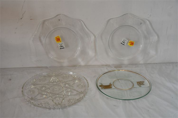 Four (4) Glass Plates