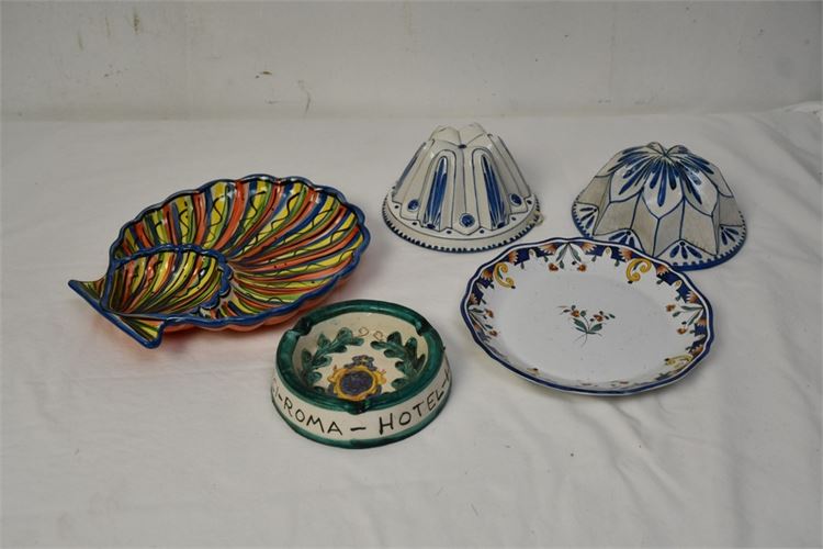 Group Various Painted Items