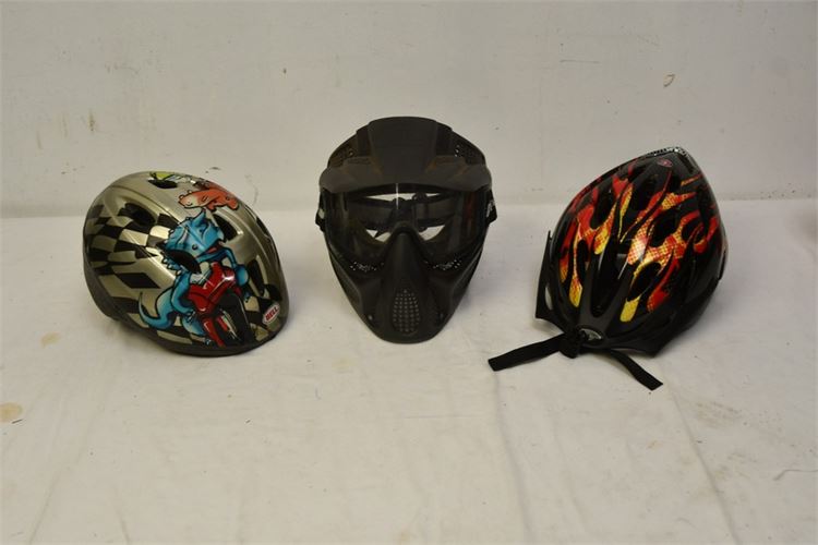 Three (3) Helmets