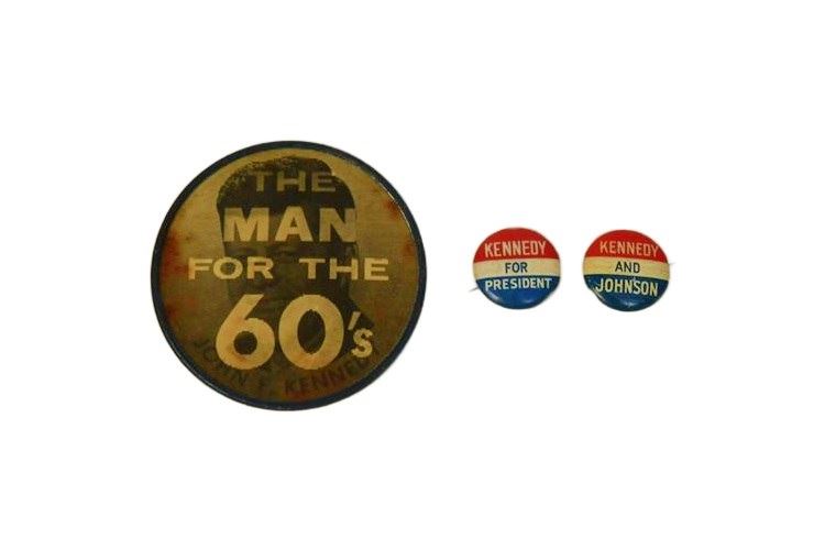 Group Vintage Campaign Buttons