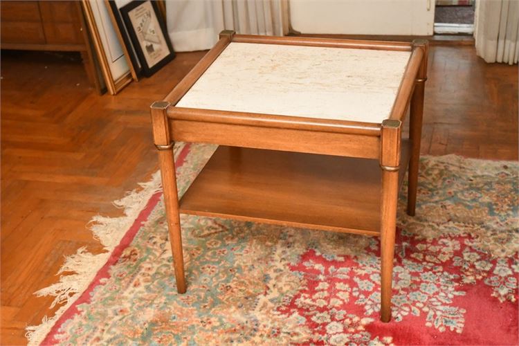Vintage Tile Top End Table