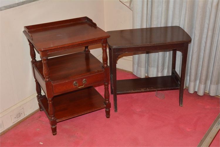 Two (2) Vintage Wooden End Tables