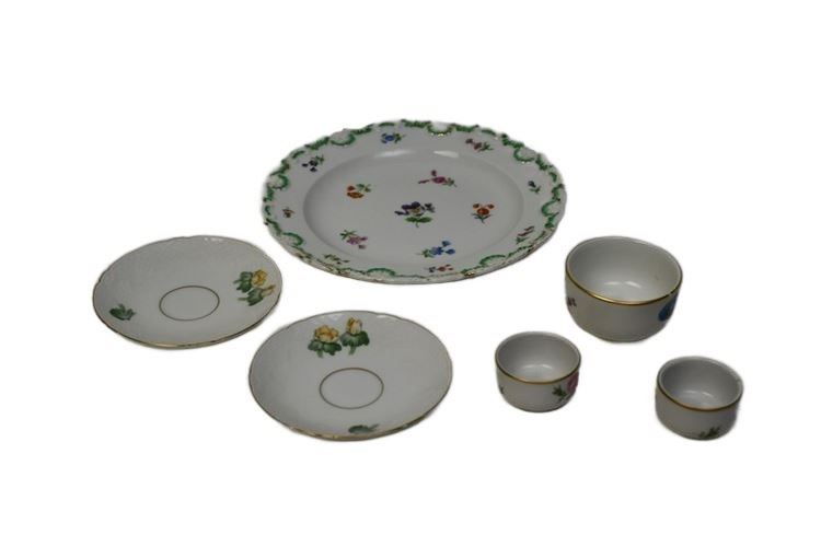 Group Meissen Porcelain Dishes