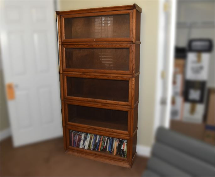 LAWYER OAK BOOKCASE*CONTENTS NOT INCLUDED*