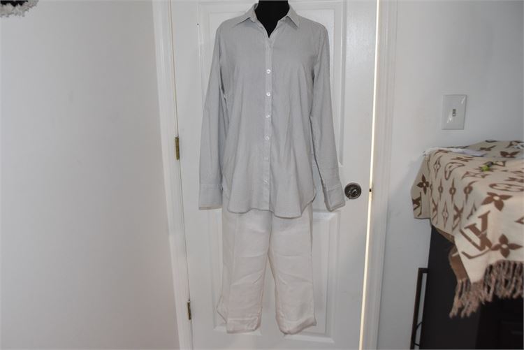 Capri Inc Pants size 8 Ann Taylor Shirt size 8