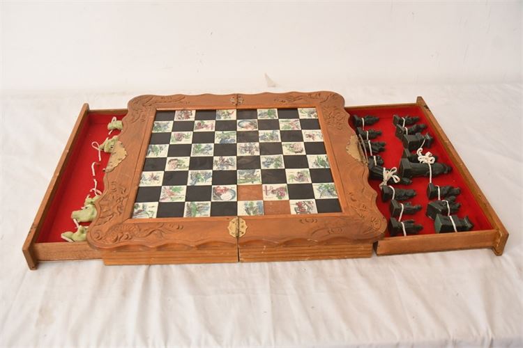 Asian Carved Chess Set