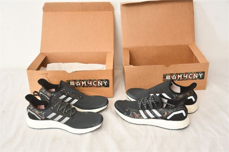 Two (2) Pair Of Adidas Sneakers Size 8 / 9