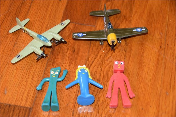 Gumby and Airplane Toys
