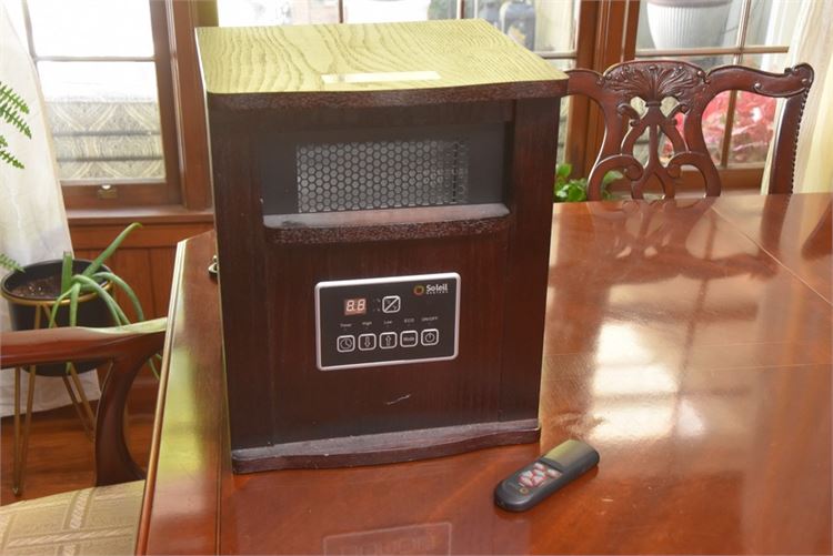 Soleil Wooden Space Heater w/Remote