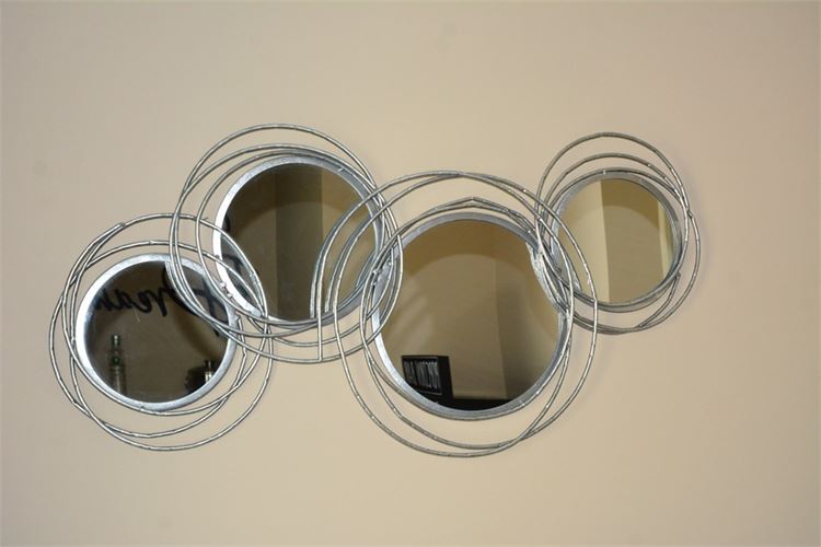 Waverly Multi Spiral Silver Mirror Metal Wall Art