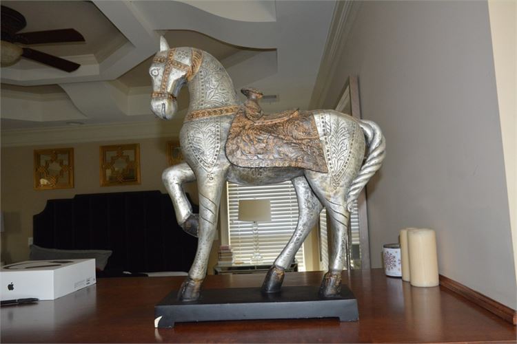 Adore Embossed Horse Figurine