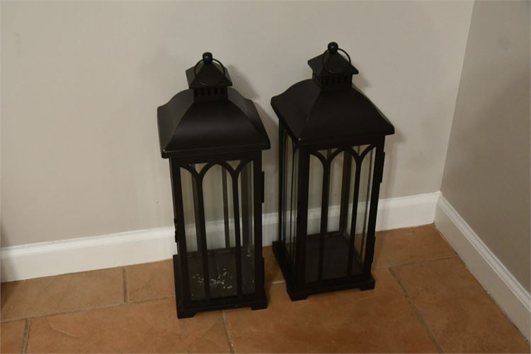 Pair Lantern Candle Holders
