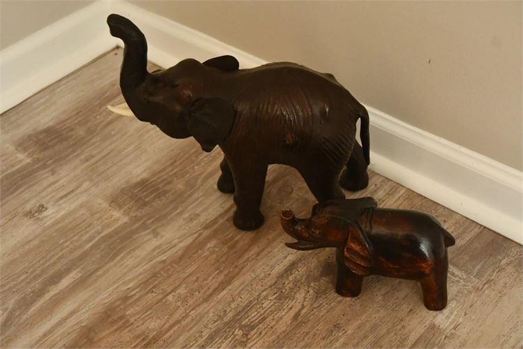 Two (2) Elephant Figures