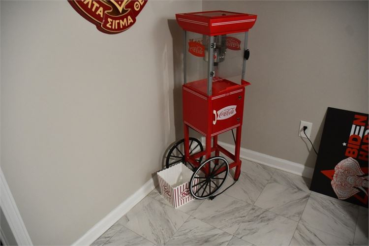Coca-Cola Series Old Fashioned Movie Time Popcorn Cart