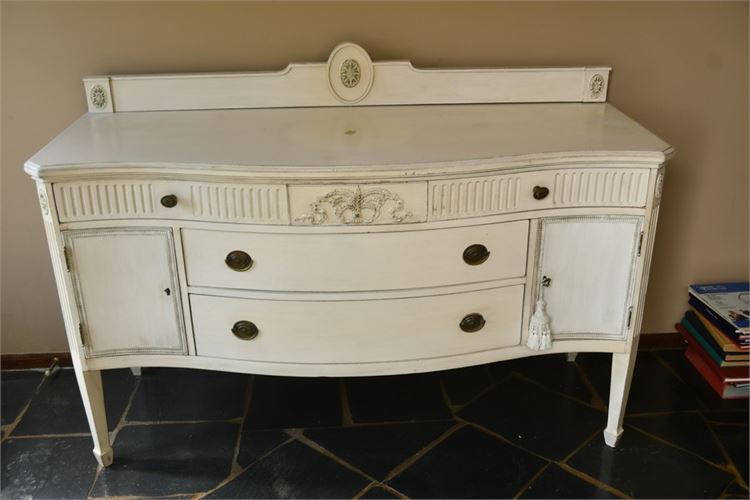 White Painted Adams Style Sideboard