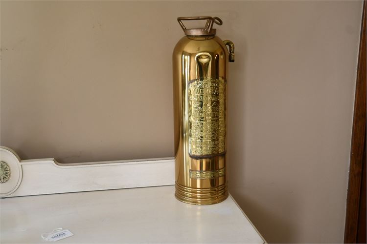 Vintage Brass Fire Extinguishers