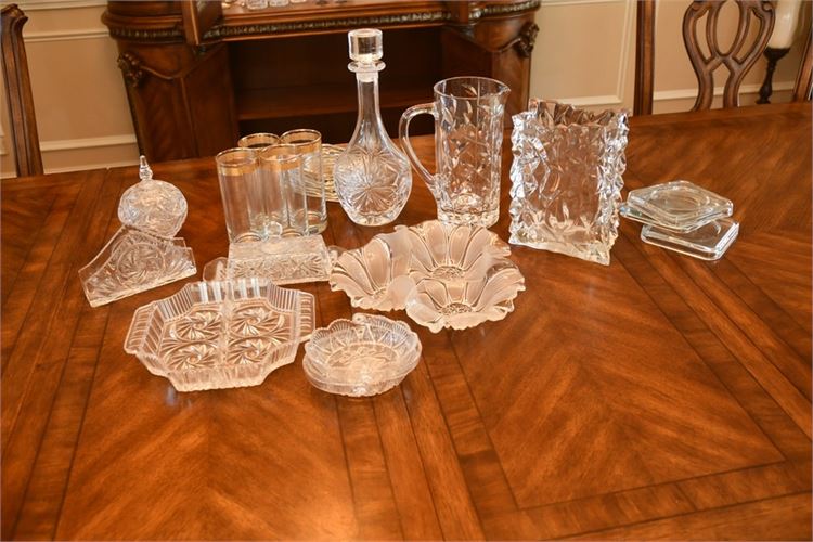 Group Glass Table Top Objects