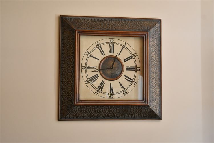 Traditional Style Framed Wall Clock
