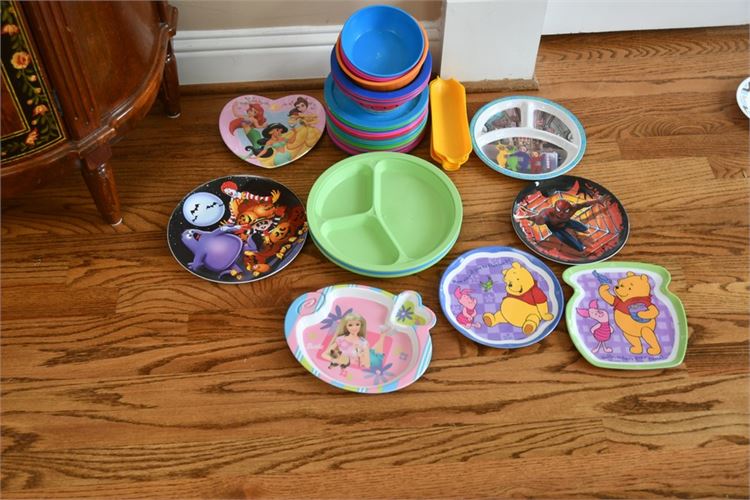 Group Of Children's Dishes