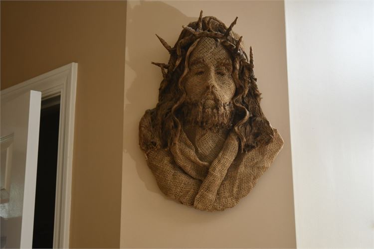 Wall Mounted Bust Of Jesus