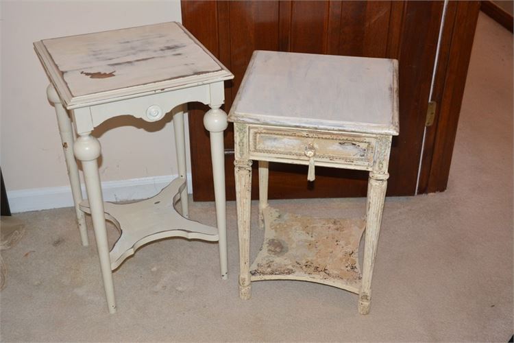 Two (2) Painted End Tables