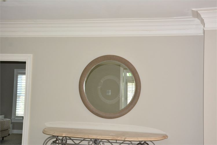 Contemporary Round Scaled Wall Mirror
