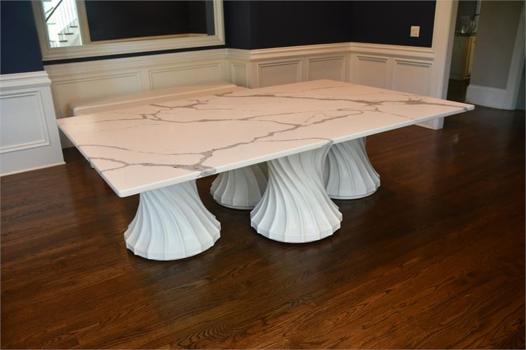 Marble Dining Table ( Very Large / heavy will require professional at pickup)