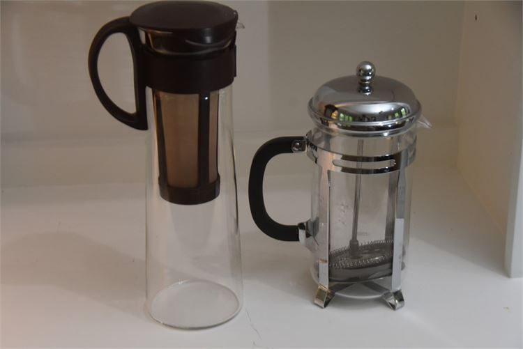 French Press and Coffee Pitcher