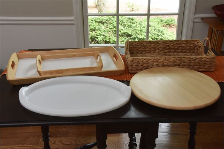 Serving Trays and and Lazy Susan