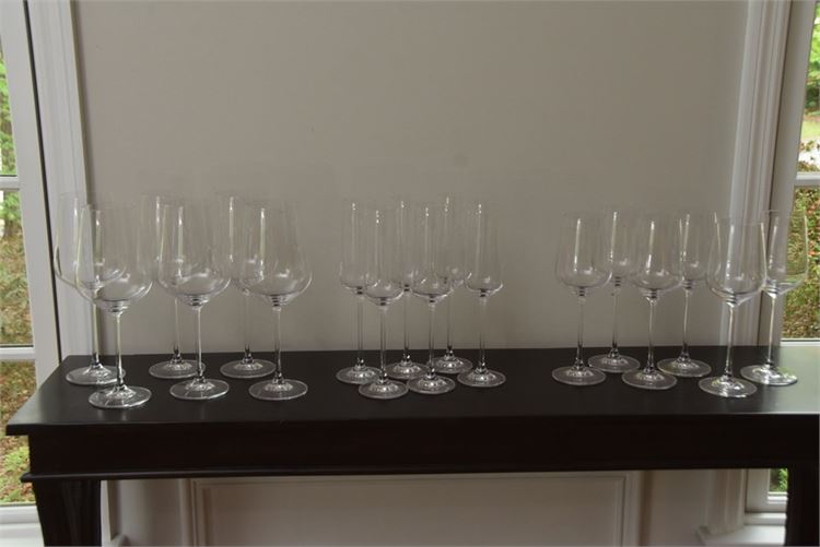 Group Blown Glass or Crystal Stemware