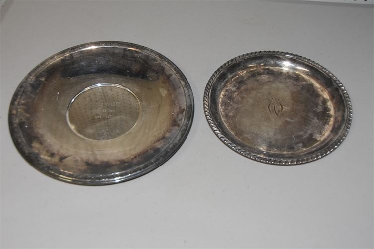 Two (2) Silver-plated Reed and Barton Trays