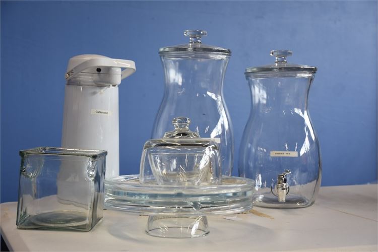 Group Glass Dishes and Thermal Bottle